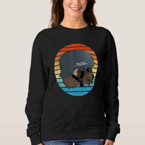 Cute Little Marten Vintage Sunset Sweatshirt