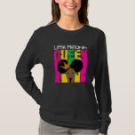 Cute Little Melanin Queen Afro Black History Month T-Shirt