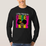 Cute Little Melanin Queen Afro Black History Month T-Shirt