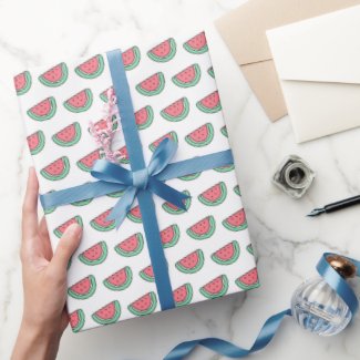 Cute Little Melon Pattern Wrapping Paper