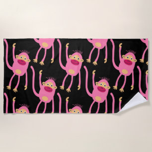 Cute Little Monkey  Beach Towel