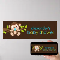 Little Monkey baby shower, Baby boy shower