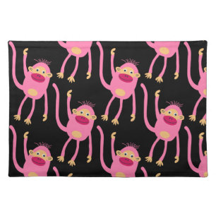 Cute Little Monkey Cloth Placemat