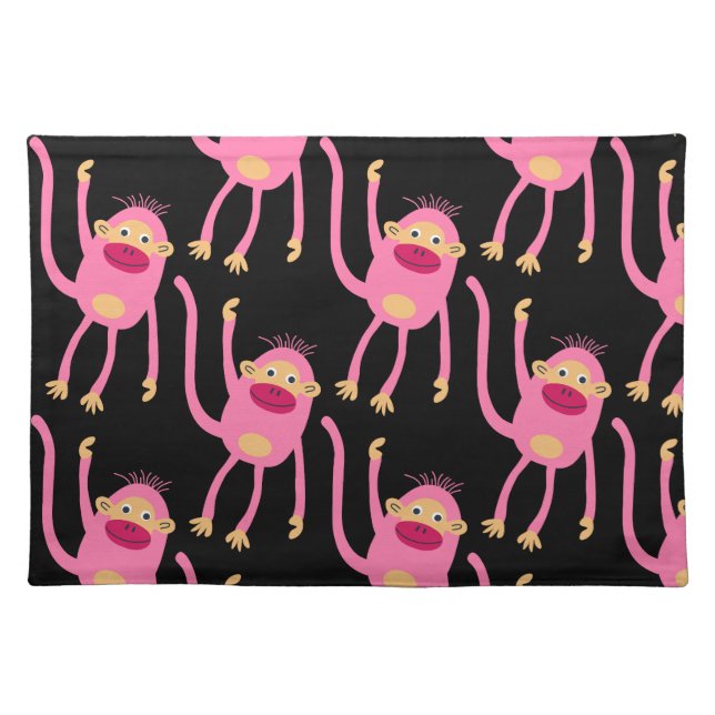 Cute Little Monkey  Cloth Placemat (Front)