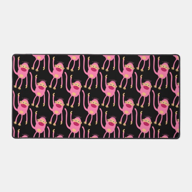 Cute Little Monkey  Desk Mat (Front)