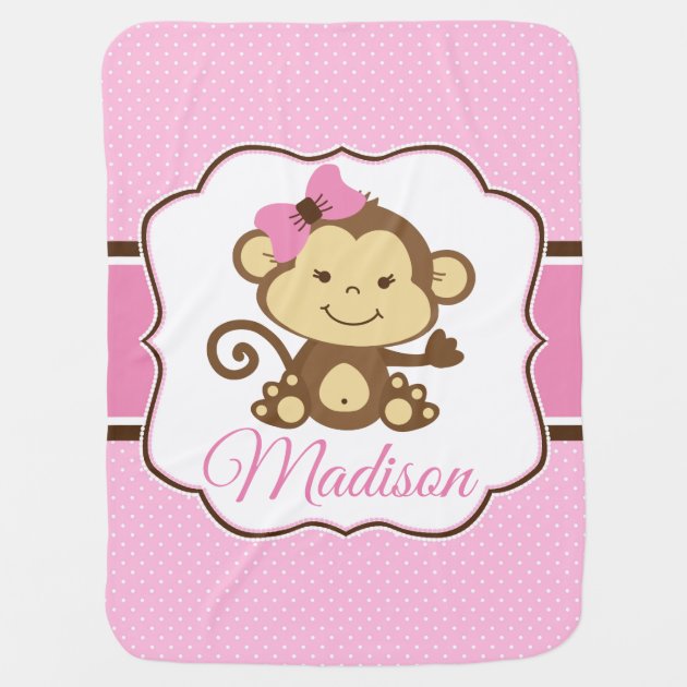 pink monkey security blanket
