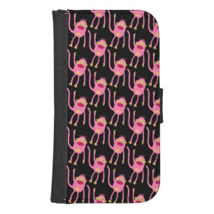 Cute Little Monkey Galaxy S4 Wallet Case