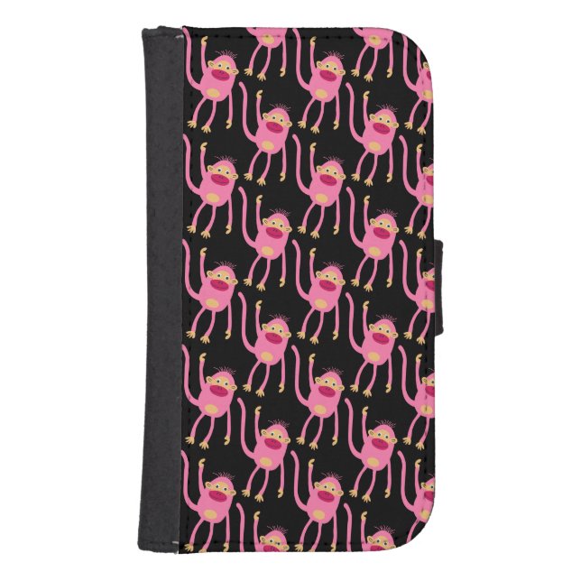 Cute Little Monkey  Samsung Galaxy Wallet Case (Front)