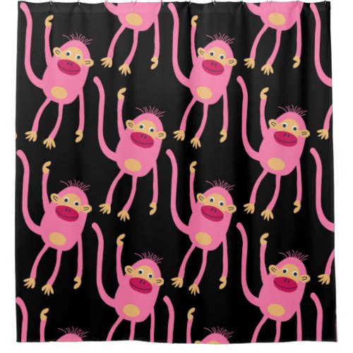 Cute Little Monkey  Shower Curtain