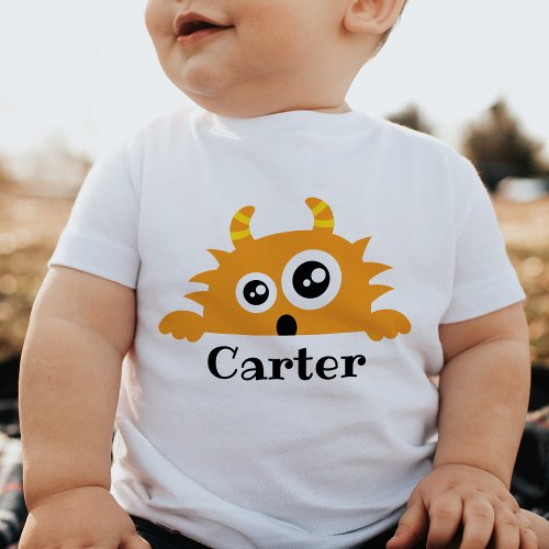 Cute Little Monster Baby Kid Personalized T_Shirt