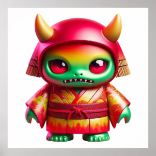 Cute Little Monster Doll Wall Art Poster for Fun R