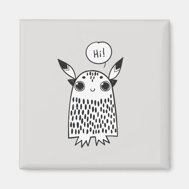 Cute little monster magnet (Front)