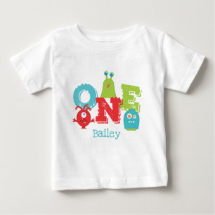 Cute Little Monster ONE 1st Birthday Baby T-Shirt