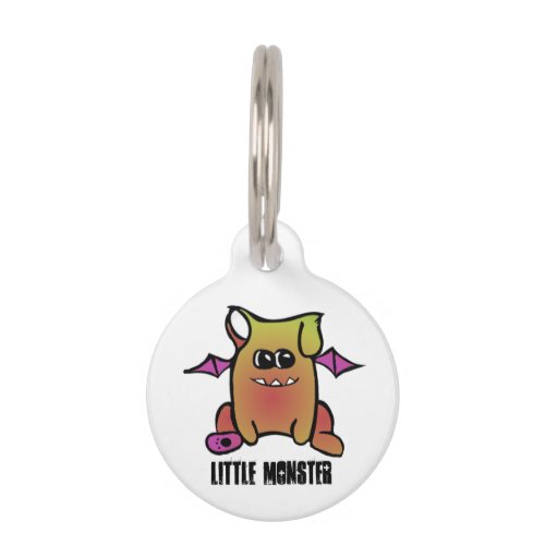 Cute Little Monster Pet ID Tag