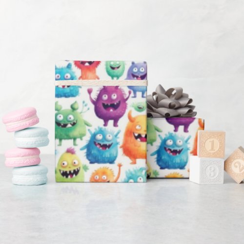 Cute little Monsters 3 _ Wrapping Paper