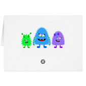 Cute Little Monsters Cards (Back Horizontal)