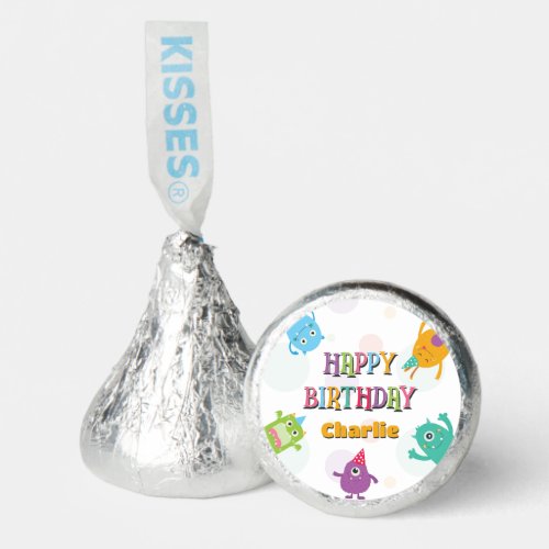 Cute Little Monsters Happy Birthday Party Any Age Hersheys Kisses
