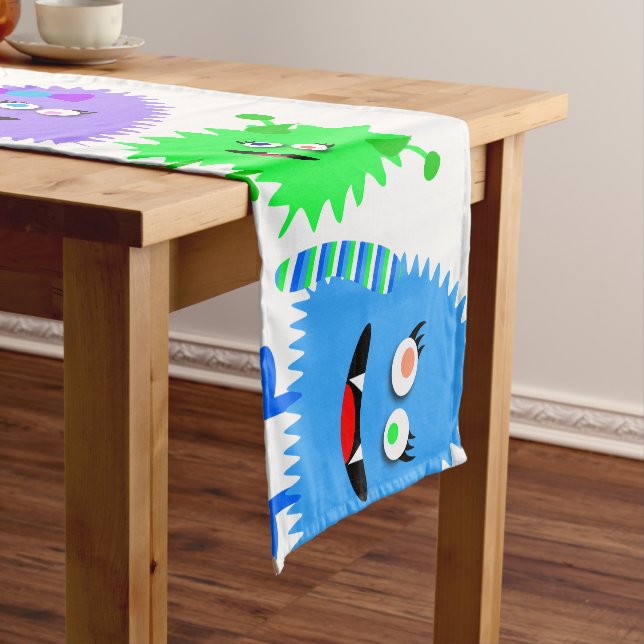 Cute Little Monsters Short Table Runner (In Situ)