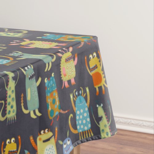 Cute Little Monsters Tablecloth