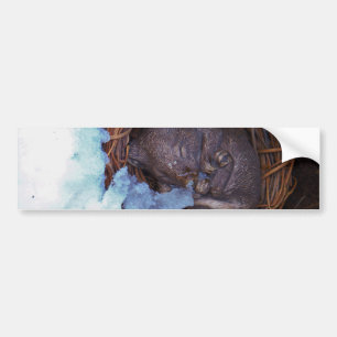 cute little mouse in the snow bumper sticker