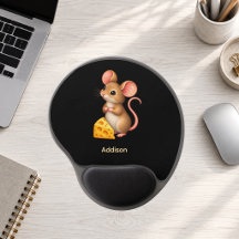 Cute Little Mouse with Cheese Personalized