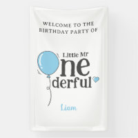 Cute Little Mr Onederful Party Welcome