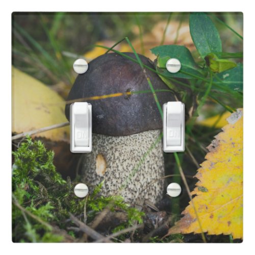 Cute little mushroom light switch cover