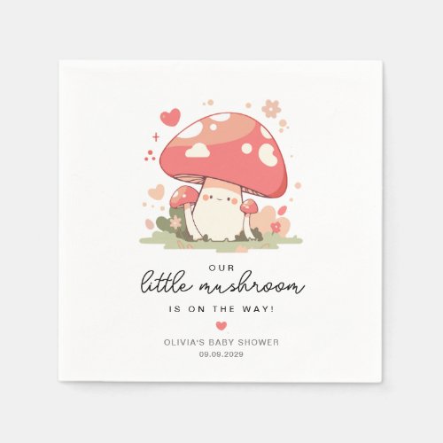 Cute Little Mushroom Napkins