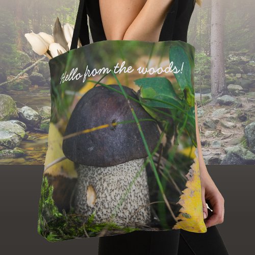 Cute little mushroom tote bag