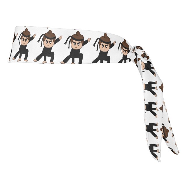 Cute Little Ninja Boy Cartoon Tie Headband (Rotate 90)