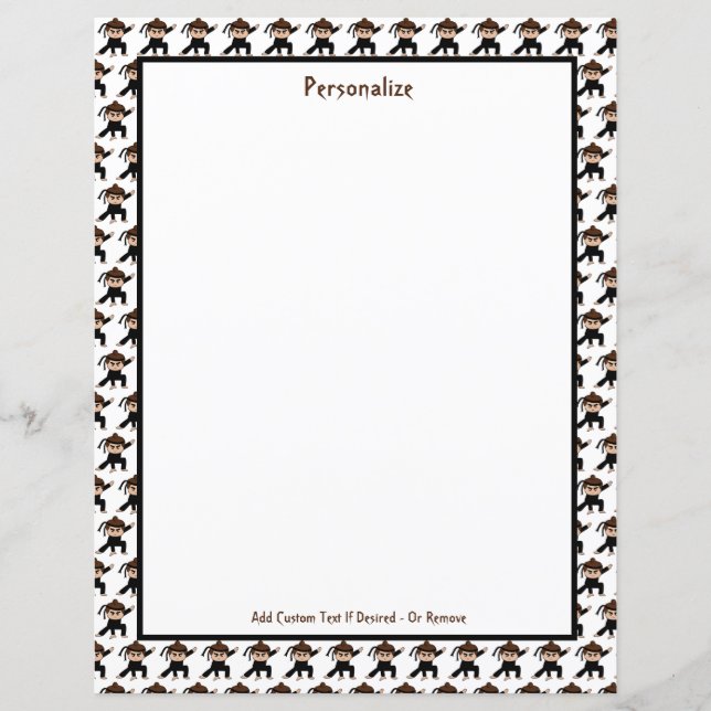 Cute Little Ninja Warrior Personalize (Front)