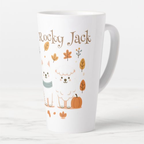 Cute Little Nordic Dogs  Latte Mug