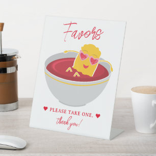 Cute Little Nugget Girl Baby Shower Favors Pedestal Sign