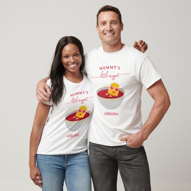 Cute Little Nugget Girl Baby Shower Mother To Be T-Shirt (Unisex)