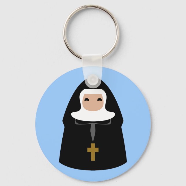 Cute Little Nuns Keychain (Front)