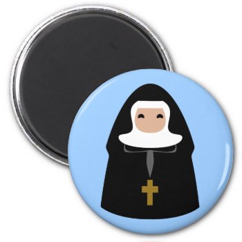 Cute Little Nuns Magnet by opheliasart at Zazzle