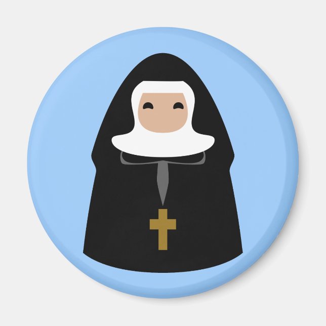 Cute Little Nuns Magnet (Front)