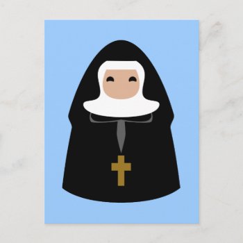 Cute Little Nuns Postcard by opheliasart at Zazzle