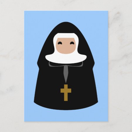 Cute Little Nuns Postcard