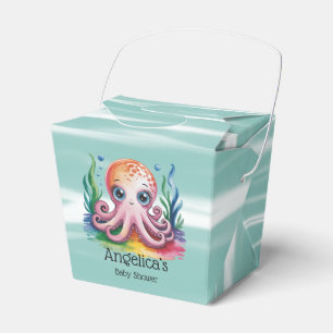 Cute Little Octopus Under The Sea Favor Boxes