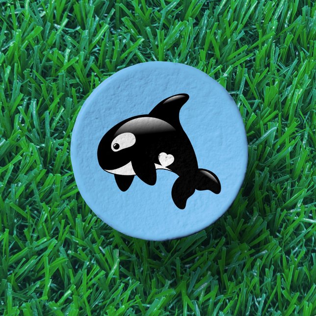 Cute Little Orca Whale Golf Tees (Creator Uploaded)