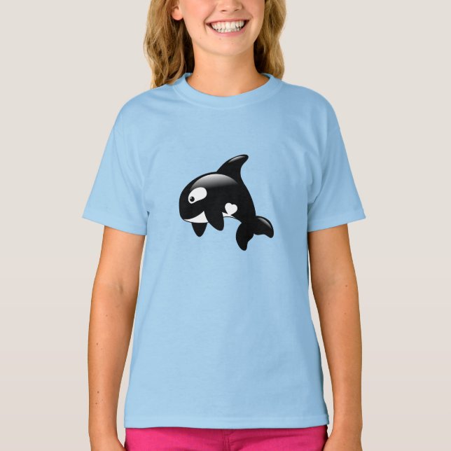 Cute Little Orca Whale T-Shirt (Front)