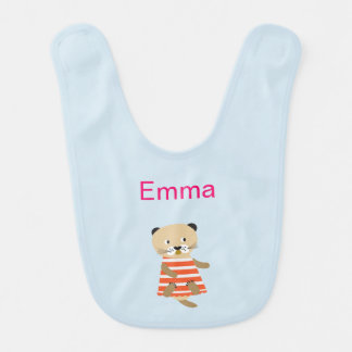 Cute Little Otter Baby Bib