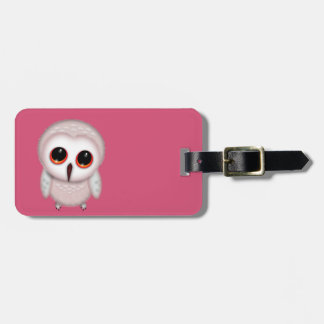 Cute Little Owl Illustration Luggage Tag
