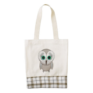 Cute Little Owl Illustration Zazzle HEART Tote Bag