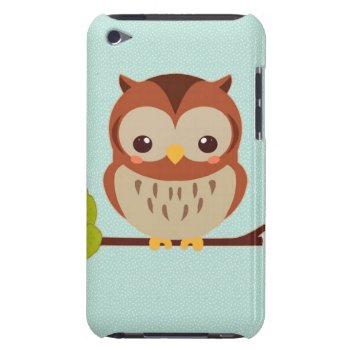 Cute Little Owl Ipod Case-mate Case by ArtsofLove at Zazzle