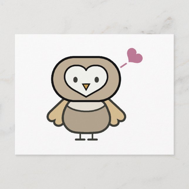 cute little owl postcard (Front)