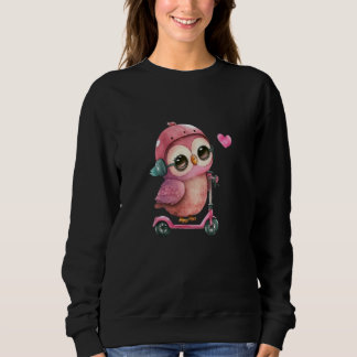 Cute Little Owl Valetines Animal Love Sweatshirt