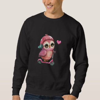 Cute Little Owl Valetines Animal Love Sweatshirt