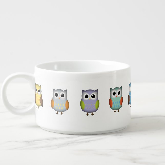 Cute Little Owls Bowl (Right)
